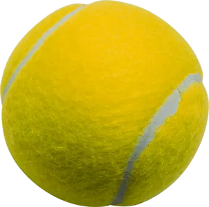 Close Up Yellow Tennis Ball PNG Image