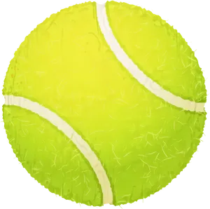 Close Up Yellow Tennis Ball PNG Image