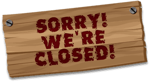 Closed Sign Graphic PNG