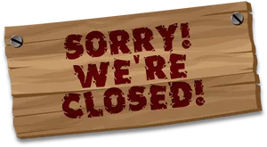 Closed Sign Graphic PNG Image