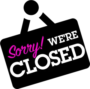 Closed Sign Graphic PNG Image