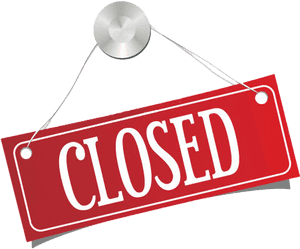 Closed Sign Hanging PNG