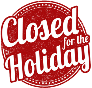 Closedfor Holiday Sign PNG