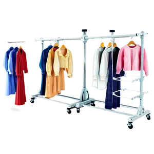 Clothes Rack With Shelves Png 82 PNG Image