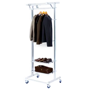 Clothes Rack With Shelves Png Ett PNG Image