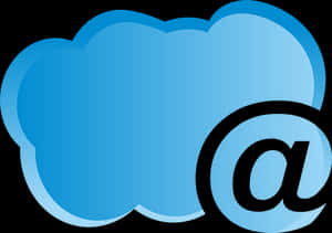 Cloud At Symbol Graphic PNG image with transparent background
