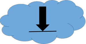 Cloud Download Icon PNG Image