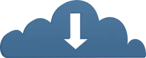 Cloud Download Icon PNG Image