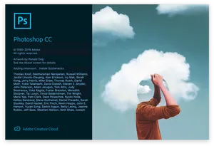 Cloud Editing Photoshop C C Splash Screen PNG Image