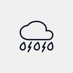 Cloud_ Icon_ With_ Lightning PNG image with transparent background