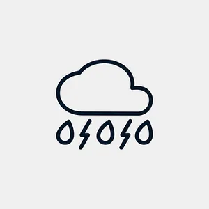 Cloud_ Icon_ With_ Lightning PNG Image