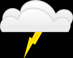 Cloud Lightning Icon PNG with transparent background