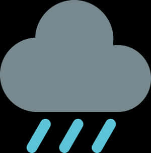 Cloud Rain Icon PNG image with transparent background