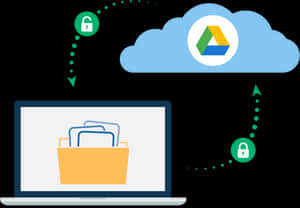Cloud Storage Security Concept PNG image with transparent background