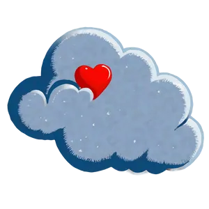 Cloud With Heart Png 45 PNG Image