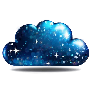 Cloud With Sparkles Png 06252024 PNG Image