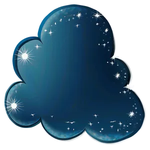 Cloud With Sparkles Png 84 PNG Image