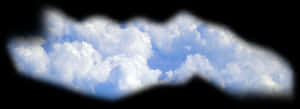 Clouds Viewed Through Irregular Opening PNG image with transparent background