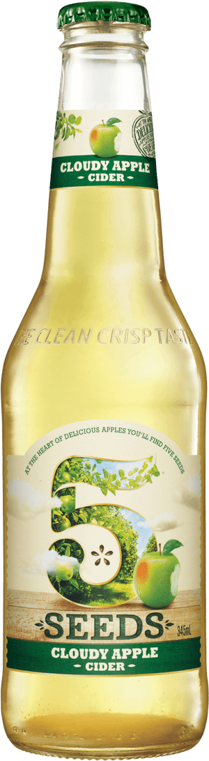 Cloudy Apple Cider Bottle PNG image with transparent background