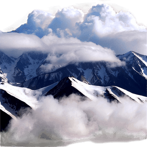 Cloudy Mountain Landscape PNG 06252024 PNG with transparent background