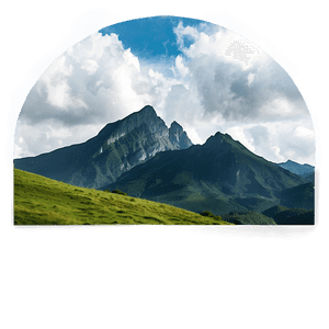 Cloudy Mountain Landscape PNG dxe43 PNG with transparent background