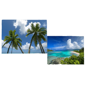 Cloudy Tropical Paradise PNG tpk37 PNG with transparent background
