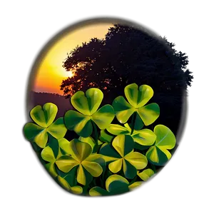 Clover Field Sunset Png 30 PNG Image