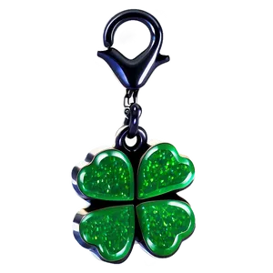 Clover Green Glitter Charm Png 27 PNG Image