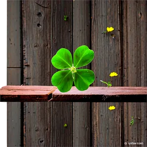 Clover On Wood Png 06122024 PNG Image