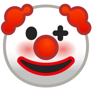 Clown Emoji Graphic PNG Image