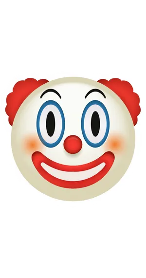 Clown Emoji Graphic PNG Image