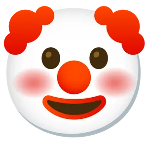 Clown Emoji Smiling Face PNG Image