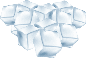 Clusterof Ice Cubes Graphic PNG image with transparent background