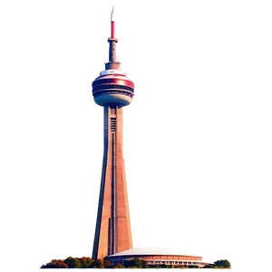 Cn Tower Glorious Sunrise Png Csd PNG Image