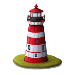 Coastal Lighthouse Scene PNG 12 PNG image with transparent background