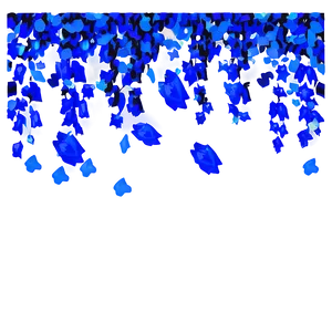 Cobalt Blue Confetti Fall Png 06262024 PNG Image