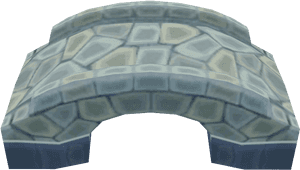 Cobblestone Arch Bridge3 D Model PNG