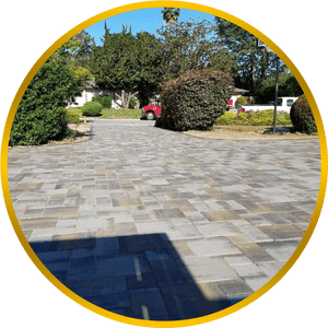 Cobblestone Driveway Landscape PNG