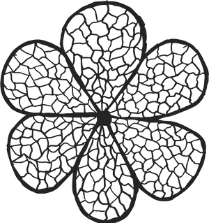 Cobblestone Flower Pattern Graphic PNG Image