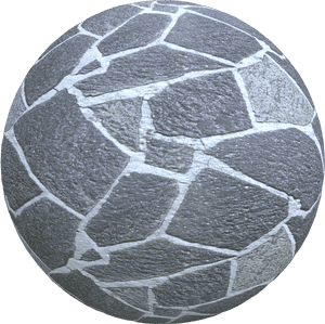 Cobblestone Sphere Texture PNG