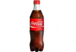 Coca Cola Bottleon Black Background PNG Image