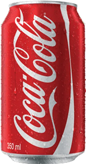 Coca Cola Can Condensation350ml PNG Image