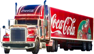 Coca Cola Holiday Truck PNG Image