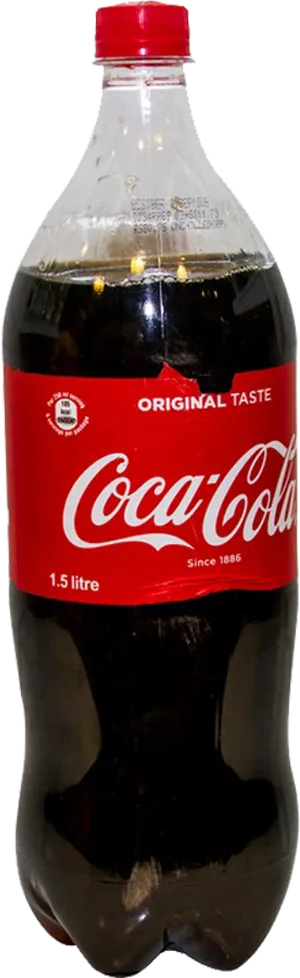 Coca Cola1.5 L Plastic Bottle PNG Image