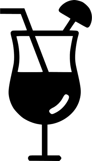 Png File Svg - Cocktail Clipart Black And White, Transparent Png PNG image with transparent background