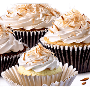 Coconut Cupcakes PNG que79 PNG with transparent background
