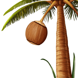 Coconut Tree with Coconuts PNG 06202024 PNG