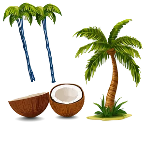 Coconut Tree With Coconuts Png 06202024 PNG Image