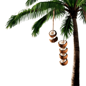 Coconut Tree with Coconuts PNG 06202024 PNG
