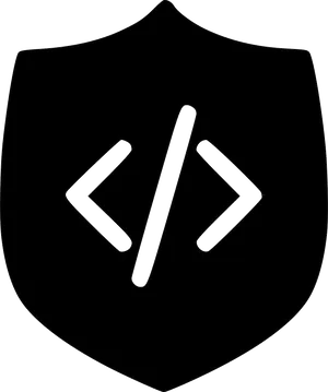 Coding Shield Logo PNG Image